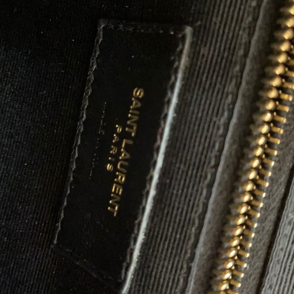 YSL Large Monogram Matelasse Shoulder Bag Nude Powder - Picture 10 of 16